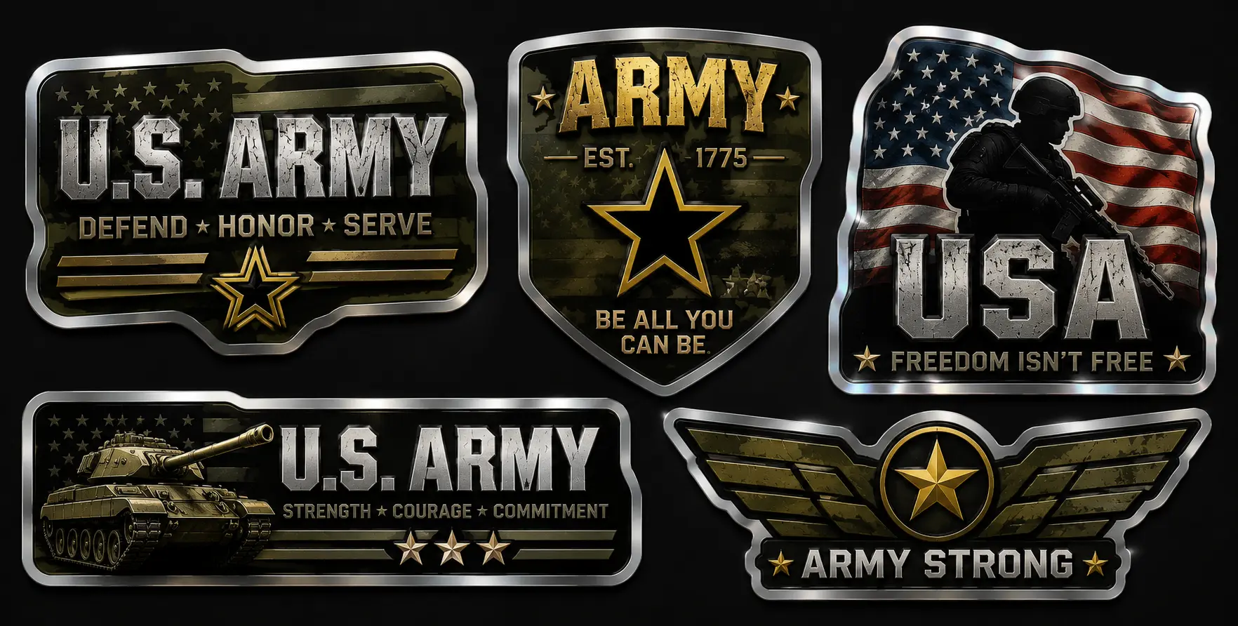 Metallic Stickers